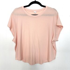 Old Navy‎ Crop Top Rib Knit Ultralite Go-Dry Light Pink Size XXL